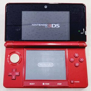 △【2】ジャンク 初期化済み Nintendo 3DS 本体のみ CTR-001 フレアレッド 同梱不可 1円スタート