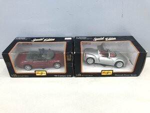 〇 現状品 Maisto 1/25 '96 Camaro Z28 / 1/24 Plymouth Pronto Spyder ミニカー 2点 まとめ 同梱不可 1円スタート