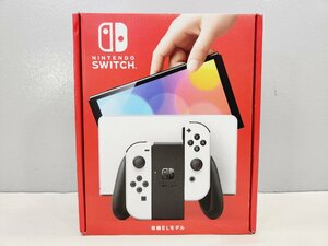〇【2】初期化済み Nintendo Switch / ニンテンドー スイッチ 新型 ホワイト 有機ELモデル 同梱不可 1円スタート