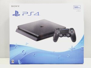 〇【1】SONY PlayStation4 Slim CUH-2000A B01 500GB ジェットブラック ソニー プレイステーション4 PS4 同梱不可 1円スタート