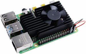 GeeekPi ラズベリーパイ冷却キット、Raspberry Pi 4 冷却ファン + Raspberry Piアルミ製ヒートシン