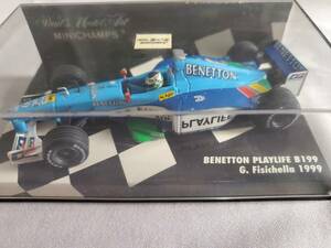 【1/43】　ミニチャンプス　BENETTON　PLAYLIFE　B199　G.Fisichella　1999