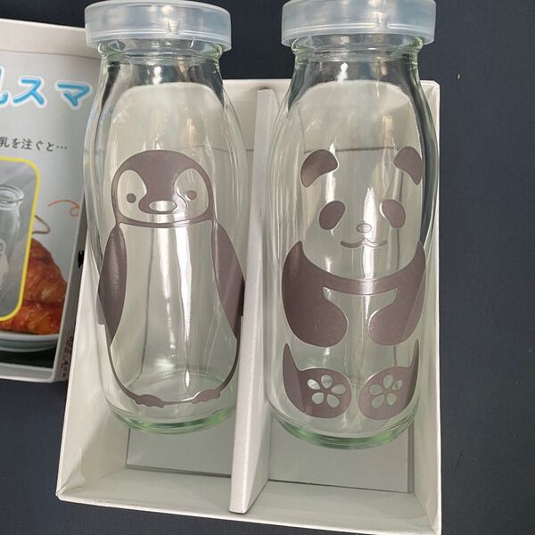 アニマル ミルクボトル 牛乳瓶 昭和レトロ 丸モ高木陶器