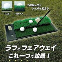 ★単品★ ダイヤゴルフ(DAIYA GOLF) ゴルフ練習マット ツーウェイマット アプローチ用 ラフショット対策 コンパクトサイズ 日本製 TR-408_画像2