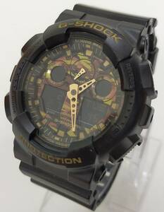 カシオ G-SHOCK GA-100CF カモフラージュダイアルシリーズ ボタン操作不安定 動作品 CASIO