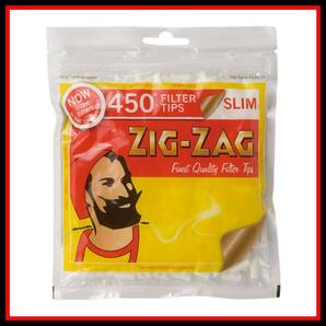 Zig Zag SLIM FILTER ジグザグ スリム フィルター 450個入り ４袋セット    手巻き タバコ 煙草 raw スモーキング ローリング B034の画像2