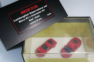 EMCOF012A アイドロン 1/43 ランボルギーニ スーパーヴェローチェ ミウラ SV アヴェンタドール SV アベンタドール レッド SuperVeloce D&G