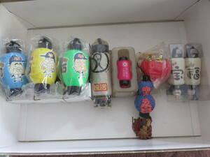 レトロ昭和平成コレクション　ミニ提灯（253）いろいろJAPAN（9個）珍品美品新品未使用
