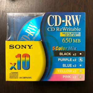 SONY CD-RW 650MB 10枚セット