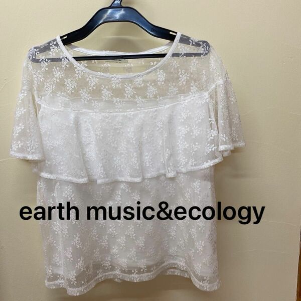 earth music&ecology ブラウスレースブラウス　　レーストップス