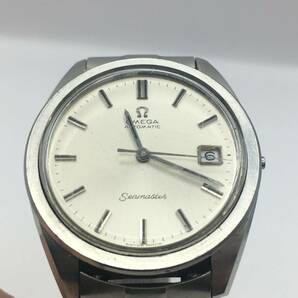 ◯K11-291 OMEGA/オメガ Seamaster シーマスター 3針 Date デイト メンズ 自動巻き 腕時計 リューズ欠品 稼働品の画像3