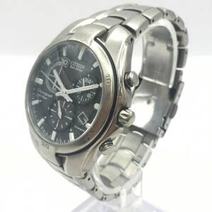 ◯K11-208 CITIZEN/シチズン Eco-Drive 3針 Date デイト メンズ ソーラー 腕時計 H570-S030757 稼働品