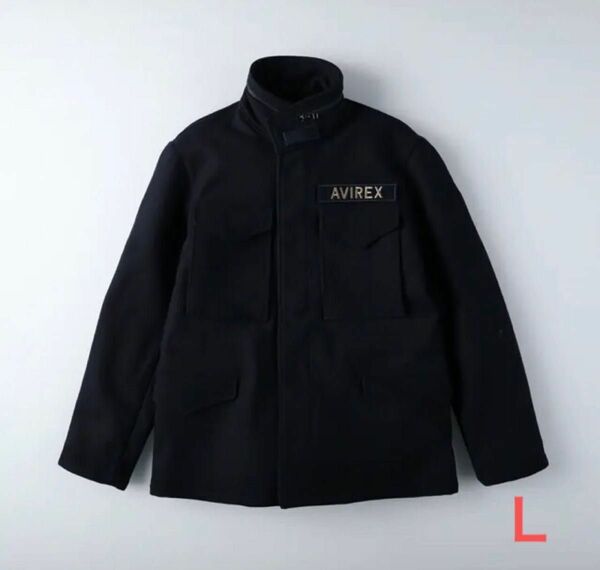 新品タグ付/AVIREX アヴィレックス/M-65フィールドジャケット/ネイビー色/Lサイズ