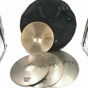 SABIAN セイビアン APX　Ride 20”/51cm Crash 16”/41cm Hats 14”/36cm x2 ソフトケース付き 【312-099#140】