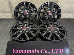 【Ｃ】社外 AME SEIN-SS　12インチアルミホイール 4本セット　4穴 PCD100 3.50B +45 軽カー バモス ハイゼット アクティ エブリィ