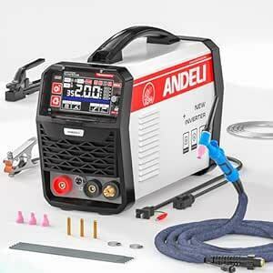 ANDELI 100V/200V 200A TIG溶接機 TIG/アーク溶接/CLEAN/パルス LEDスクリーン インバーター直