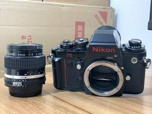 NIKON F3 HP・NIKKOR 35mm 1:2 中古カメラ【福CR-916】
