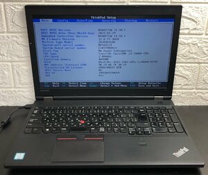 ■ジャンク LENOVO ThinkPad L570 / 第7世代 / Core i3 7100U 2.40GHz / メモリ 4GB / HDD 500GB / DVD / 15.6型 / OS無し / BIOS可