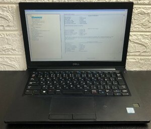 1円～ ■ジャンク DELL LATITUDE 7290 / 第8世代 / Core i5 8250U 1.60GHz / メモリ 16GB / SSD 256GB / 12.5型 / OS無し / BIOS起動可