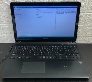 ■ジャンク SONY VAIO Fit 15E / Core i3 4005U 1.70GHz / メモリ 4GB / ストレージ欠品 / DVD / 15.5型 / OS無し / BIOS起動可