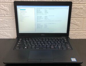 1円～ ■ジャンク DELL LATITUDE 5290 / 第8世代 / Core i7 8650U 1.90GHz / メモリ 8GB / SSD 128GB / 12.5型 / OS無し / BIOS起動可