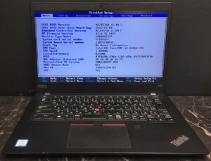 1円～ ■ジャンク LENOVO ThinkPad X390 / 第8世代 / Core i5 8265U 1.60GHz / メモリ 8GB / NVMe SSD 256GB / 13.3型 / OS無 / BIOS起動可