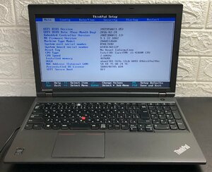 ■ジャンク LENOVO THINK PAD L540 / Core i5 4300M 2.60GHz / メモリ 4GB / HDD 500GB / DVD / 15.6型 / OS無し / BIOS起動可