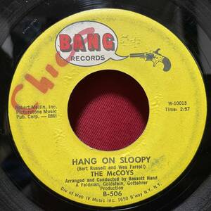 ◆USorg7”s!◆THE McCOYS◆HANG ON SLOOPY◆