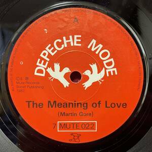 ◆UKorg7”s!◆DEPECHE MODE◆THE MEANING OF LOVE◆