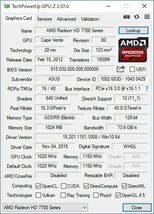 中古グラフィックカード 動作確認済 WinXP～Win10 LINUX ★ ASUS Radeon HD 7770 GDDR5 1GB 128bit DVI/HDMI/DisplayPort #2299-K_画像5
