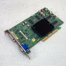 現状渡し 動作未チェック AGP WinME～Win8 LINUX ★ ASUS NVIDIA GeForce FX 5200 VGA/DVI #2321-K_画像1