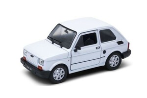  стоимость доставки 710 иен WELLY Welly 1/24 Fiat 126 белый WE24066W новый товар нераспечатанный 