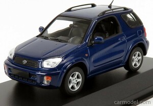 送料510円 MINICHAMPS マキシチャンプス 1/43 トヨタ RAV 4 2000 ダークブルーメタリック 940166000