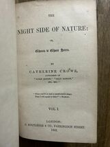 1852/1853年刊　Catherine Crowe, The Night Side of Nature. 2 Vols. in 1. キャサリン・クロー『自然の夜の側面』_画像3