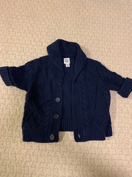 GAP カーディガン 3-6month ネイビー