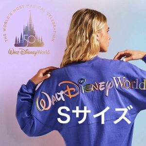 WDW 50周年 スピリットジャージ ラウンジフライ ディズニー S 日本未発売 紫 パープル L トレーナー スウェット