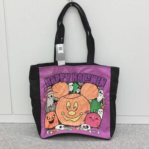 かぼちゃ パンプキン おばけ ゴースト ミッキー ハロウィン ジッパー トートバッグ ラウンジフライ ディズニー 日本未発売