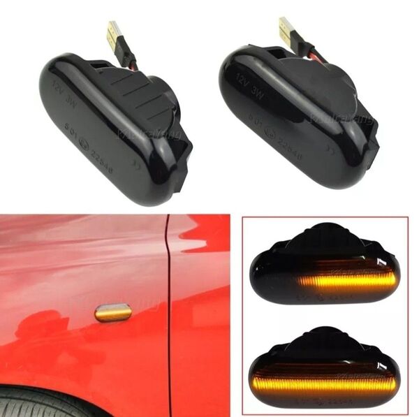 スモークレンズ 日産 LED NISSAN車用 サイドマーカー シーケンシャル ウインカー Z33 フェアレディZ 350Z