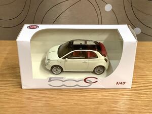 FIAT 500C カブリオレ ホワイトパール 1/43 ミニカー