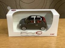 FIAT 500C カブリオレ グレー 1/43 ミニカー_画像1