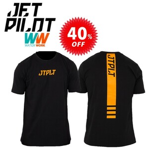 ジェットパイロット JETPILOT Tシャツ セール 40%オフ 送料無料 バックヒッツ Tシャツ S20668 ブラック/オレンジ L