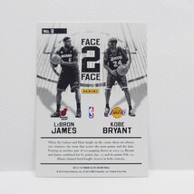 PANINI 2013-14 ELITE Kobe Bryant / LeBron James #2 FACE 2 FACE_画像2