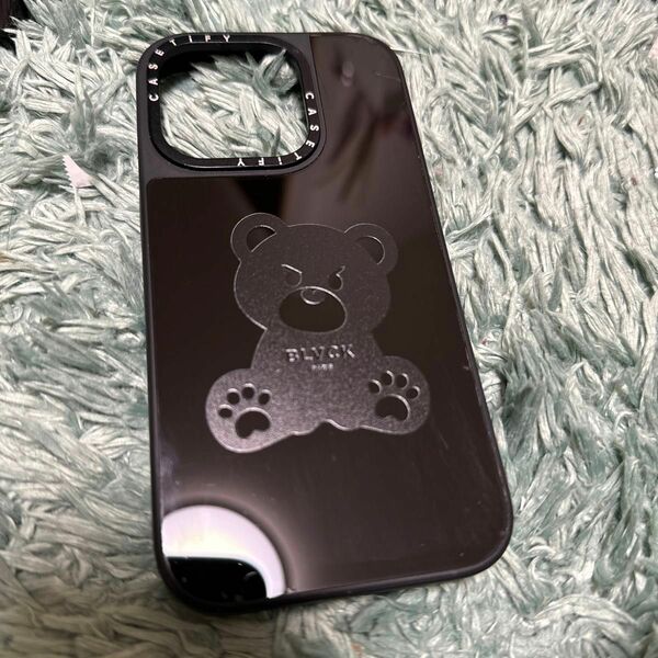 BLACK Evil Teddy ×casetify iPhone15pro iPhoneケース