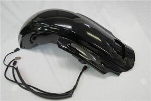 ※訳あり品※Harley ハーレー デュアルカットアウト 2009-2018年 LEDテールウィンカー　CVOスタイル リアフェンダー　黒