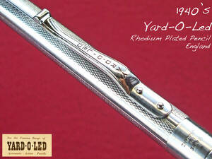 ◆レア美品◆1940年代製 Yard-O-Led ロディウムペンシル イギリス◆ 1940's Yard-O-Led Rhodium Pencil England◆