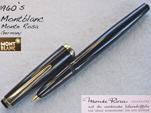 ◆稀少◆1960年代製 モンブラン・モンテローザ Fニブ ドイツ◆1960’s MONTBLANC Monte Rosa 14c F Germany ◆