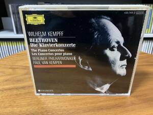 Wilhelm Kempff ヴィルヘルム・ケンプ / Beethoven ベートーヴェン / Piano Concertos ピアノ協奏曲全集 / CD 3枚