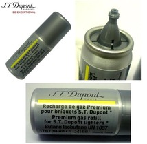 複数回注入型 新品正規品 デュポン(S.T.Dupont)ライター専用ガスボンベ(黄色 金色 ゴールド イエロー）１本_画像1