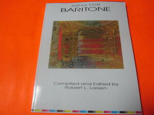 ♪輸入楽譜　Arias for Baritone: G. Schirmer Opera Anthology　ヴォーカル　コレクション　オペラ・アンソロジー