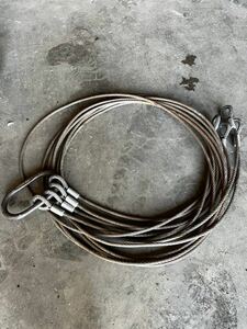 ワイヤスリング　ワイヤーロープ　KITO 5トン用　5.8m 4本吊